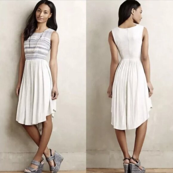 Anthropologie Dolan Left Coast Sabado Knit Sleeveless Fit n Flare Dress Size XS - Picture 1 of 11